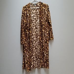 Cheetah print cardigan